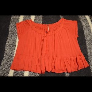 Free People Coral Top